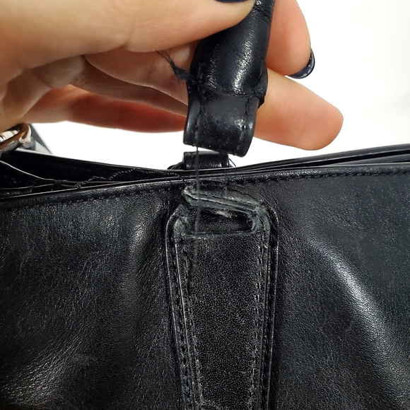 Coach 32291 Borough Bag Black Soft Nappa Leather 2/Way Shoulder Bag - Picture 10 of 16